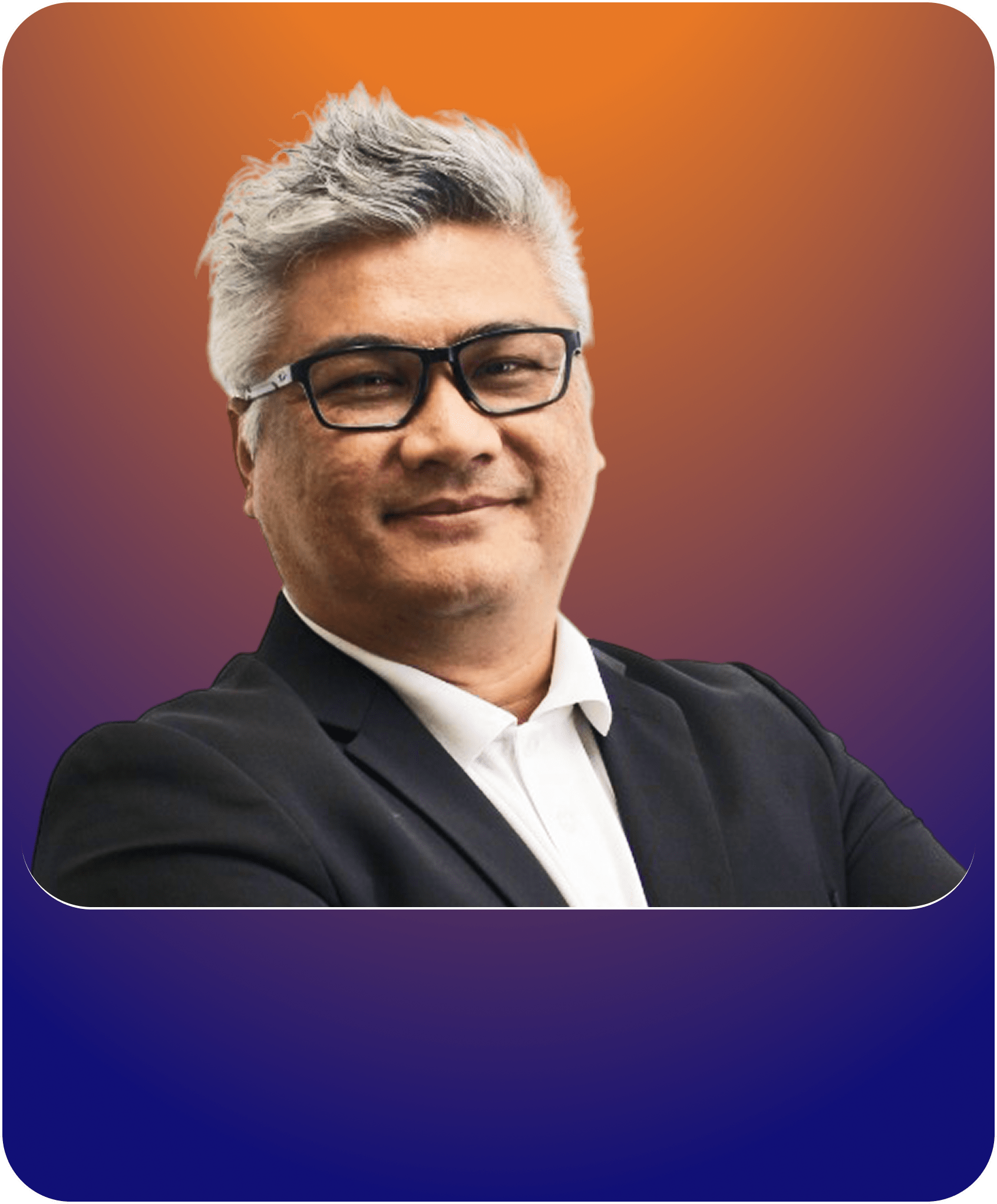 Dato Ir. Ts. Sudarnoto Osman, Chairman of SKJV; wearing a dark blazer, white shirt, and glasses, with a confident smile